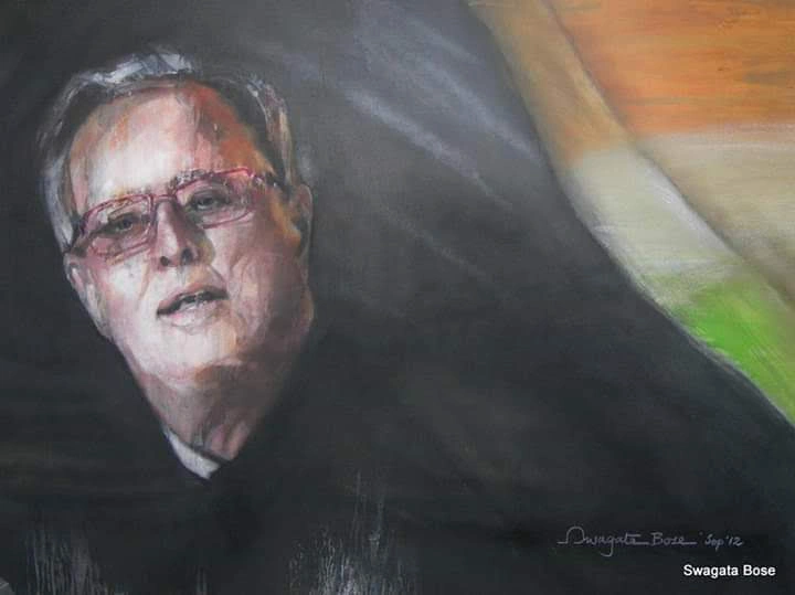 Portrait painting by Swagata Bose
